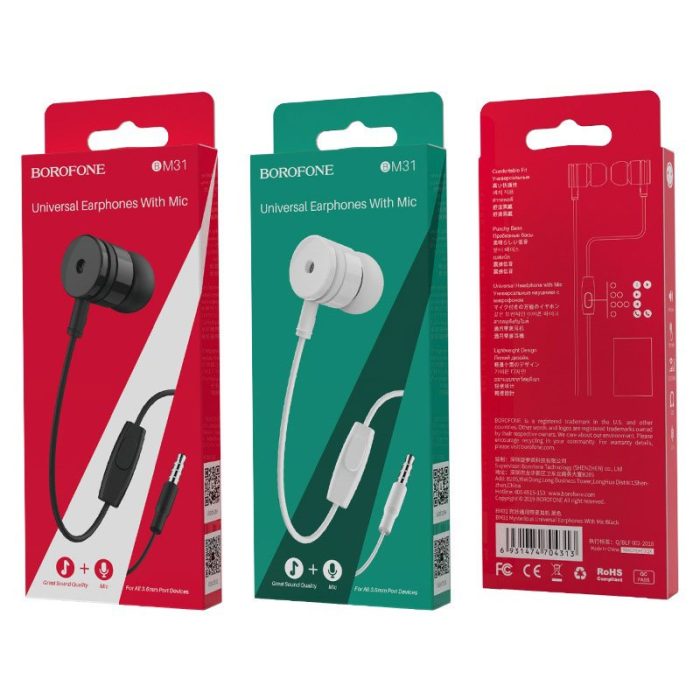 هندزفری سیمی بروفون Borofone BM31